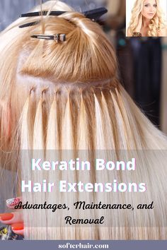 Keratin Bond Extensions, Hair Extension Tips And Tricks, Hair Extensions Keratin, Bond Hair, Glue In Hair Extensions, Keratin Extensions, Hair Ext, Diy Hair Extensions