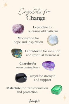 Here are our favourite crystals for change to help support you through times of transition and transformation. 🌟🙌⁠ ⁠ Visit our journal at Lunatide.com.au to learn more, and discover our unique range of handmade gemstone jewellery available in these 6 crystals for change plus many more! 🌙✨⁠ Accepting Change, Gold Gift, Or Rose