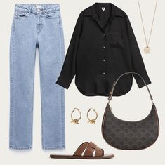 Basic Outfits Summer, Basic Ootd, Classy Street Style, Outfit Layout, Casual Chic Outfit, About Fashion, Casual Style Outfits, Lookbook Outfits, Fashion Outfit