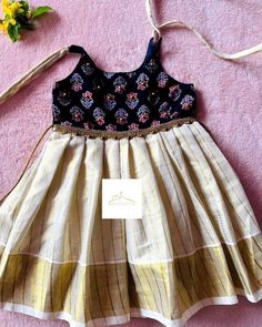 Traditional Baby Dresses, Kerala Dress, Onam Outfits, Baby Dress Embroidery, Baby Summer Dresses, Desi Fashion Casual