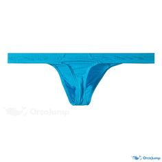 Orcajump - Low-Rise Sensual Cotton Thong Panties with Ribbed Texture and Cheeky Bikini Design Thong Low Rise Jeans, Low Rise Thong Jeans, Low Rise Jeans Thongs, Pink Thong Panties, Blue Seamless Micro-elastic Swimwear, Ribbed Texture, Cheeky Bikinis, Low Rise, Texture