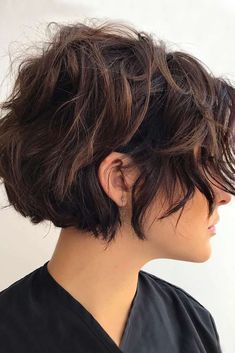 Short Hair With Many Layers, Italian Short Hairstyles Woman, Easy Style Short Haircut, Short Hairstyles For Thick Wavy Hair Over 50, Thick Bob Haircut Short, Short And Layered Hair, Best Short Bob Haircuts, Color Ideas For Short Curly Hair, Short Bobs For Curly Hair