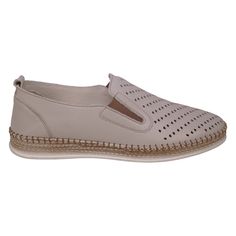 Step into elegance and comfort with the Amillie Leather Perforated Women's Flat. Crafted in Turkey with meticulous attention to detail, these flats exude sophistication. The perforated leather upper adds a touch of refinement to your look, while the leather lining offers a luxurious feel against your skin. Equipped with memory foam insoles, these flats provide exceptional cushioning and support, ensuring all-day comfort. The Turkish craftsmanship shines through in every stitch, making the Amilli Beige Leather Slip-ons With Perforated Toe Box, Leather Slip-ons With Perforated Toe Box, Spring Beige Slip-ons With Perforated Toe Box, Beige Slip-ons With Perforated Toe Box For Spring, Leather Slip-on Flats With Perforated Toe Box, Slip-on Perforated Closed Toe Flats, Perforated Slip-on Closed Toe Flats, Slip-on Flats With Perforations And Closed Toe, Slip-on Flats With Perforations