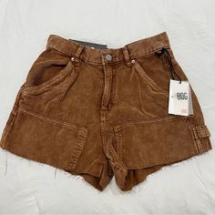 Completely New With Tags Not That Short Short Btw Short Brown Shorts, Tan Shorts, Brown Shorts, High Waist, High Rise, High Waisted, Womens Shorts, Tags, Women Shopping