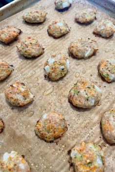 some food that is sitting on a baking sheet in the oven and ready to be cooked