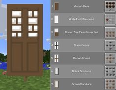 an image of a brown door in minecraft