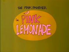 the pink panther logo is shown in this cartoon