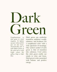 the back cover of dark green