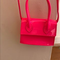 Hot Pink Mini Purse Pink Mini Purse, Shein Accessories, Tiny Bags, Pink Mini, Mini Purse, Kids Accessories, Hot Pink, Jade, Bag Accessories