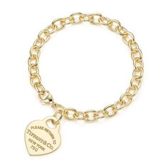 Tiffany Bracelet Gold, Bracelets Tiffany, Tiffany Gold, Haute Jewelry, Jewelry Wishlist, Tiffany Bracelets, Return To Tiffany, Bracelets Design, Heart Tag