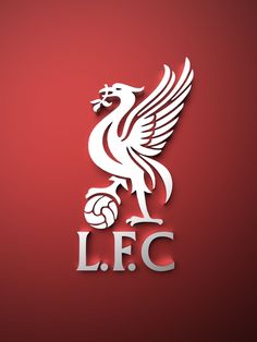 the liverpool football club logo on a red background