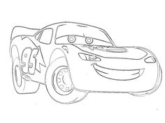 a cartoon character from cars coloring pages