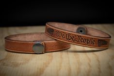 Laser engraved 7 ounce, premium, single bend leather.  Hand dyed, tooled, and vintage finished.  This strap comes with a gunmetal snap closure. Please measure carefully.  A $6 restock fee will be applied for exchanges.  Refunds are not available. No exchanges for sizes less than 7 inch or greater than 8.5 inches. Adjustable Hand Tooled Leather Bracelet, Adjustable Brown Engraved Cuff Bracelet, Hand Tooled Adjustable Leather Bracelets, Adjustable Stamped Brown Leather Bracelet, Brown Leather Bracelet With Engraving Option, Adjustable Brown Stamped Leather Bracelet, Adjustable Leather Cuff Bracelet With Stamped Details, Adjustable Engraved Wristband Bracelet, Adjustable Engraved Leather Bracelet