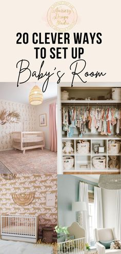 the baby's room is organized and ready to be used as a nursery closet