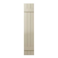 a tall beige wooden door on a white background