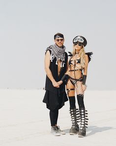 Cindy Prado Burning Man couple outfits costumes festival fashion clothes love #burningman #burningmancostumes #burningmanoutfits #burningman2017 #love #festival #fashion #couple #cindyprado Burning Man Festival Outfits Men, Burning Man Couple, Couples Festival Outfits, Couples Rave Outfits, Rave Couple Outfits, Couple Festival Outfits, Estilo Burning Man, Electro Festival Outfit, Festival Couple