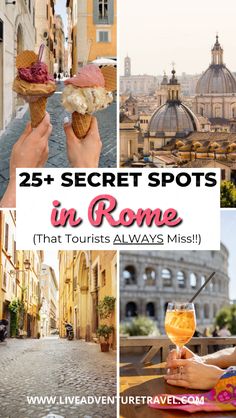 the top 25 secret spots in rome that tourists always missuppily eat and drink