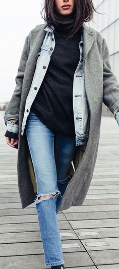 Design Your Life: Pinterest-Perfect Autumn Casual Date Night Outfit, Winter Date Night Outfits, Fall Fashion Coats, Jacket Outfit, 가을 패션