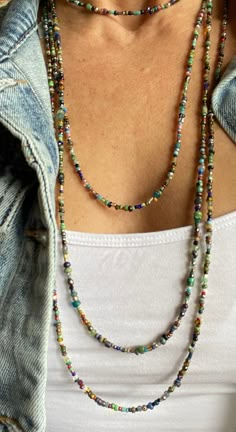 Boho Seed Bead Necklace, Jewellery Stall, Collar Hippie, Beaded Boho Necklace, Creative Mom, Small Necklace, Necklace Ideas, Seed Bead Necklace, Fall Jewelry