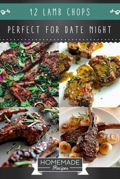 the cover of 12 lamb chops perfect for date night