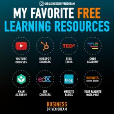 the info sheet for my favorite free learning resources