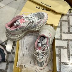 Axel Arigato Marathon Runner Sneakers. Pink/White. Brand New In Box Never Worn. Size 38 European, 7.5 Us Axel Arigato Marathon Runner, Arigato Shoes, Axel Arigato Shoes, Axel Arigato Sneakers, Sneakers Box, Marathon Runner, Sneakers Pink, Axel Arigato, Marathon Runners