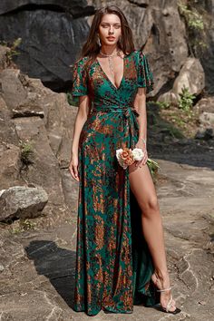 Zapakasa Women Burnout Velvet Dark Green Mother of Bride Dress V-neck Bridesmaid Dress Green Mother Of Bride Dress, Green Wedding Guest Dresses, Velvet Bridesmaid Dress, Dark Green Wedding, Prom Dress Burgundy, Velvet Bridesmaid, Velvet Bridesmaid Dresses, Floor Length Prom Dresses, Burnout Velvet