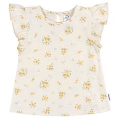 Embrace the sunshine with a wardrobe refresh! This set of three T-shirts for baby girls or toddler girls elevates their warm-weather style. Crafted from 100% cotton, the shirts are gentle on delicate skin and offer a breathable fit. With an assortment of prints and colors in the bundle, it's effortless to create coordinated outfits that your little one will enjoy wearing wherever the day takes you. The addition of shoulder ruffles adds a trendy flair to this comfortable daily choice. For stress- Coordinated Outfits, Wardrobe Refresh, Baby Size Chart, Cotton Sleepwear, Stylish Sweaters, Toddler Boy Outfits, Girls Love, Cotton Pyjamas, Warm Jacket