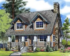 this is an artist's rendering of the cottage