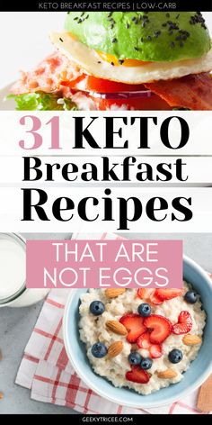 the best keto breakfast recipes that are not eggless and full of proteins