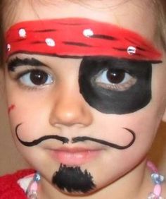 Pirate Makeup, Halloween Makeup For Kids, Pirate Face, Pirate Crafts