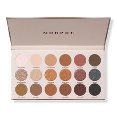 Nude Ambition Artistry Palette - Morphe's Nude Ambition Artistry Palette includes ultra versatile, universally flattering neutrals formulated to build, blend, and layer flawlessly. Curated to create ambitious effects in just three steps, each column features three complementary shadows to define, shine, and add depth in an instant.FeaturesCurated columns create effortless looksEssential artistry curationMade to build, blend & layer flawlessly18 universally flattering neutral shadesShadesBottom R Morphe Palette, Goal Digger, Sunset Strip, Lipstick Queen, The Flesh, Pink Champagne, Tinted Moisturizer, Makeup Palette, Lipstick Lip