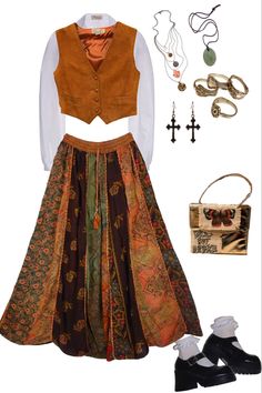 Hippie Aesthetic Outfit, Hippie Aesthetic, Mode Hippie, Earthy Outfits, Aesthetic Outfit, Hippie Outfits, Character Outfits, Retro Outfits