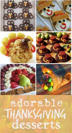 adorable thanksgiving desserts for kids and adults