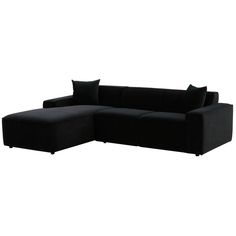 A deliciously decadent piece that will capture the attention of anyone who enters the room, meet the Reeve Sectional. This sectional is decorous and refined, it comes in lavish black velvet fabric or fresh cream linen. This polished piece is the perfect addition to any stylish modern space! Handcrafted by skilled furniture artisans Refined linen or sumptuous velvet upholstery RAF or LAF configuration Minor assembly required. Black Velvet Sectional, Transitional Sectional Sofas, Black Sectional, Linen Sectional, Bookshelf Bed, Velvet Sectional, Black Velvet Fabric, Tov Furniture, Sofa Accessories