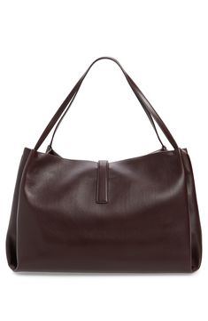 Ultrasmooth Italian leather and Gancio hardware deliver brand-signature style to this elevated tote. Flip-lock closure Top carry handles Interior zip pocket Twill lining Leather Made in Italy Designer Handbags Classic Top Handle Hobo Bag For Business, Classic Business Hobo Bag With Double Handle, Classic Double Handle Hobo Bag For Business, Modern Leather Satchel With Turn-lock Closure, Chic Business Satchel With Turn-lock Closure, Chic Workwear Satchel With Turn-lock Closure, Modern Business Bags With Turn-lock Closure, Modern Business Bag With Turn-lock Closure, Calf Leather Top Handle Hobo Bag For Workwear