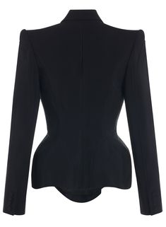 mugler signature jacket | MUGLER Official Website – Mugler Mugler Fashion, Structured Jacket, Online Clothing Boutiques, Tailored Jacket, Clothing Boutique, Lapel Collar, Label Sizes, Body Measurements, Online Clothing