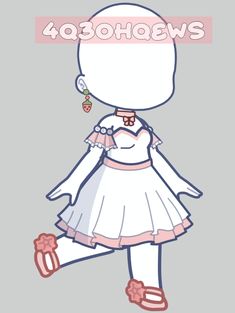 a drawing of a girl in a dress and shoes with the words'40shoews'above her head