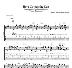 here comes the sun tab Tommy Emmanuel