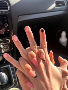 Matching Nails With Boyfriend Black, Matching Nail Sets With Boyfriend, Bf Nails