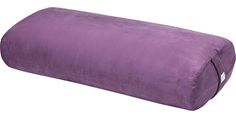 a large purple pillow sitting on top of a white floor