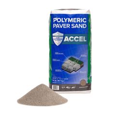 Accel dust-preventing polymeric sand, with exclusive dust-suppression technology, minimizes on-site dust and haze up to 90% compared with traditional polymeric sand. You can rely on our latest innovation to improve on-site air quality with an engineered, environmentally safer sand formula for concrete, flagstone, pavers, and natural stones. Accel Dust Preventing Paver Polymeric Sand 40-lb Shadow Grey Polymeric Sand in Gray | 1693231 Stone Flower Bed Border, Grey Pavers, Stone Flower Beds, Paver Sand, Polymeric Sand, Edging Stones, Stone Edging, Flower Bed Borders, Landscape Elements