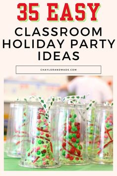 The best classroom holiday party ideas including games, snacks, crafts, décor, food and fun activities for preschool, elementary school and more! Christmas Class Parties Room Mom, Elementary School Christmas Party Ideas, Classroom Christmas Party Ideas 5th Grade, Holiday Crafts For Classroom Party, Christmas Crafts For School Party, Classroom Xmas Party Games, Classroom Party Crafts Christmas, School Xmas Party Ideas, Class Christmas Party Snack Ideas