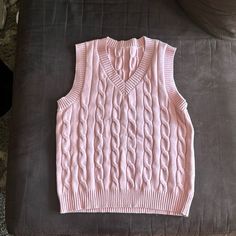 Women’s Size Small Pink Sweater Vest. Never Worn Before. Great Quality. Pink Sweater Vest, Sleeveless Sweater Vest, Pink Vest, Mens Fashion Sweaters, Pink Cardigan, Cardigan Vest, Sleeveless Sweater, Vest Top, Pink Sweater