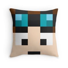 a pillow with an image of a man's face on it