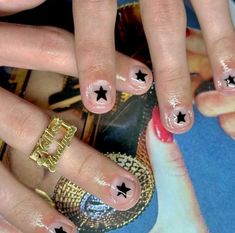 Sturniolo Nails, Guys Nail Designs, Star Nail Designs, Trendy Nail Designs, Studded Nails, Chris Sturniolo, Trendy Nail