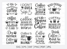 coffee svg files for cutting machines