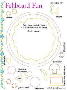 an image of a paper plate with the words'feltboard fun'on it