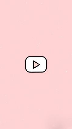 a pink background with a black and white play button on the bottom right hand corner