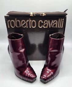 ad eBay - Roberto Cavalli Signature Exclusive Runway Bootie Sz 8 US / 38 EU Worn Once - Buy Now, click the link (eBay) Roberto Cavalli, Hunter Boots, Boot Shoes Women, Women's Boots, On Shoes, Rubber Rain Boots, Bootie, Ebay Finds